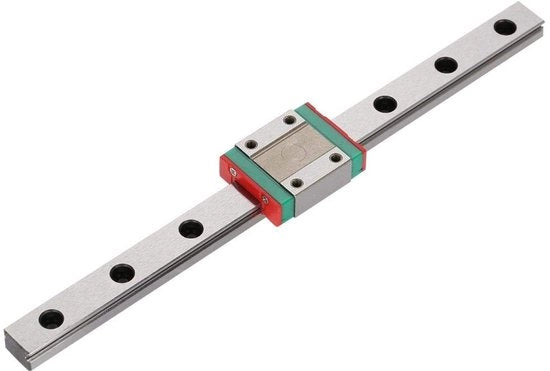 Binario Lineare 200 mm - Miniatuur Binario a Scorrimento - LML12B - Guida a Ghiaccio in Acciaio - Leggero - Disegno a 4 Punti - Binario a Guida