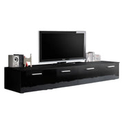 Mobile TV 200cm Collezione COMET. Colore nero. 2 ante a ribalta.