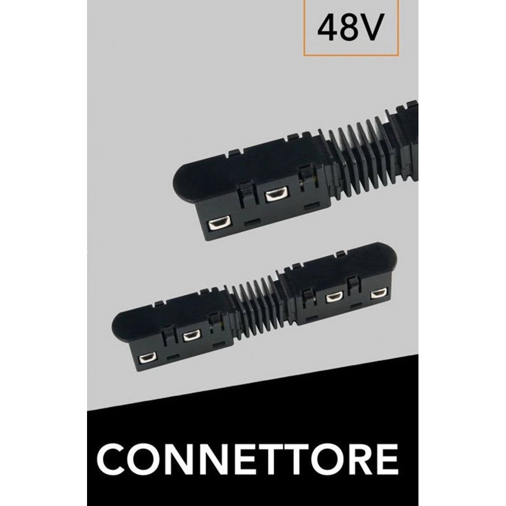 Trade Shop - 20pz Connettore Alimentazione Di Ricarica Dritto Montabile Su Guida Magnetica Dc 48v Mg-d -