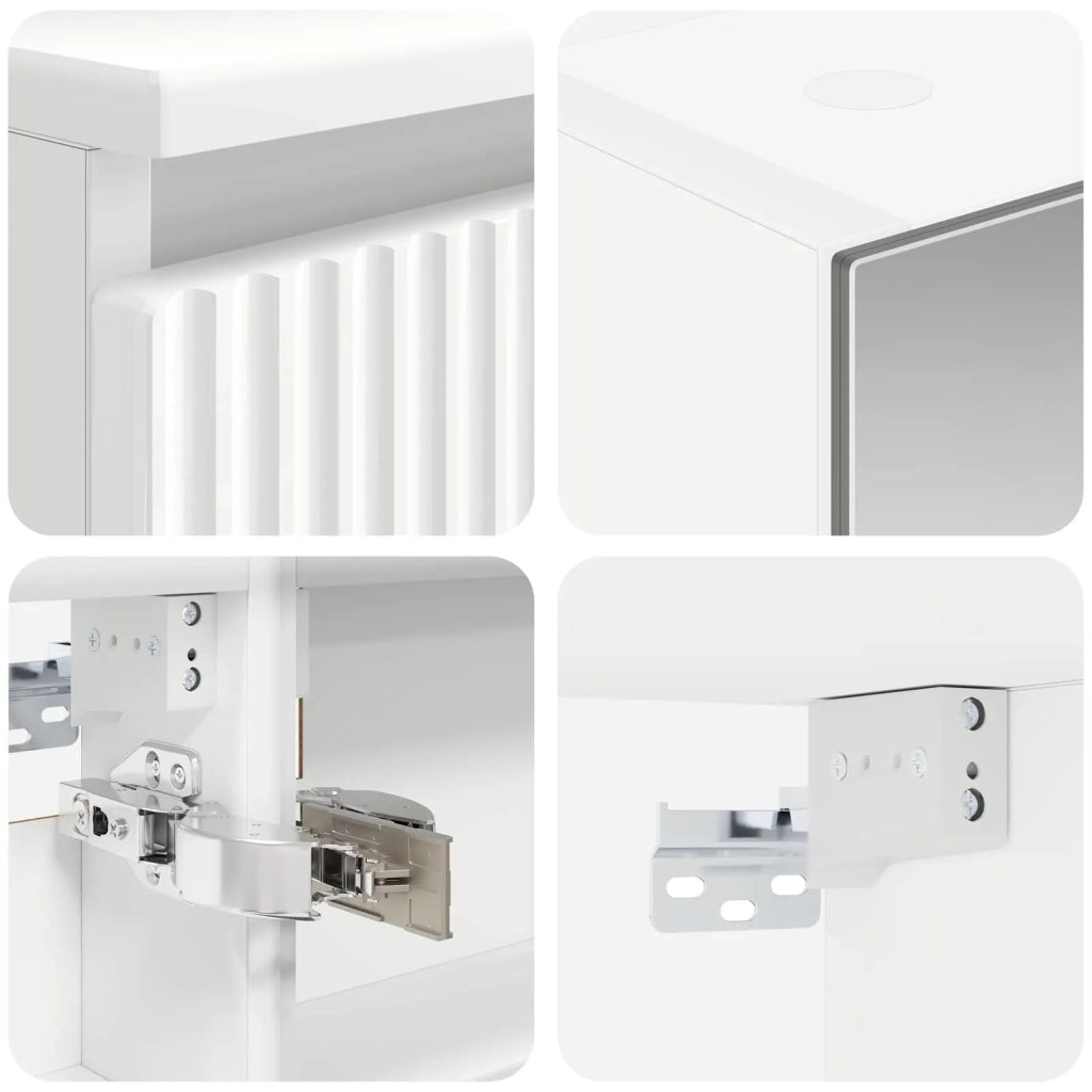 Set di mobili per il bagno 4 pz Bianco 3407407
