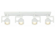 Faretto soffitto 4 luci bianco orientabile Alenis 2 Reality