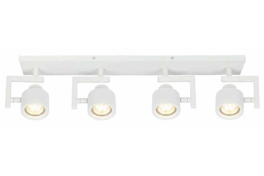 Faretto soffitto 4 luci bianco orientabile Alenis 2 Reality
