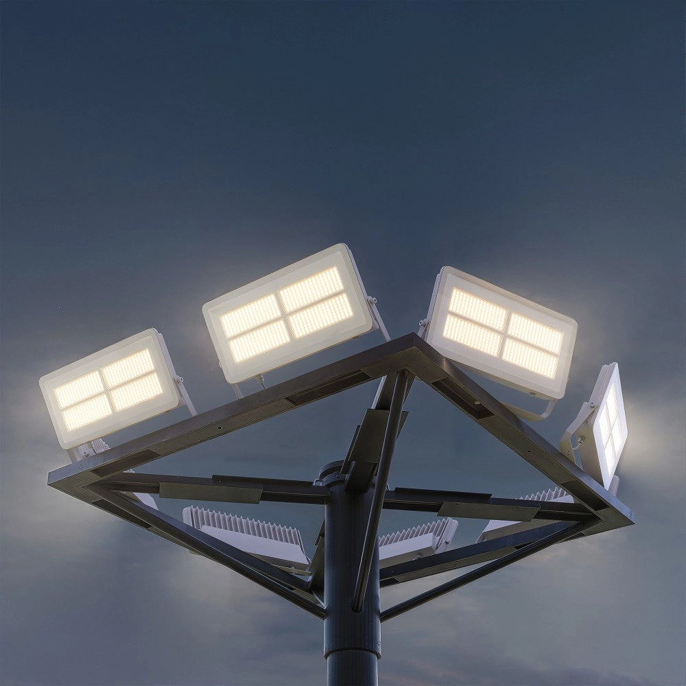 Proiettore LED da esterno Polaris 150W CCT IP65 120° - 3000K/4000K/5000K - Bianco opaco Beneito & Faure