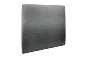 Testiera in tessuto natté grigio antracite liscio L140 cm