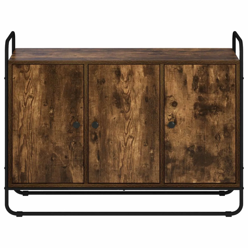 Credenza Rovere Fumo 102 x 35 x 75 cm Legno ingegnerizzato 8007974