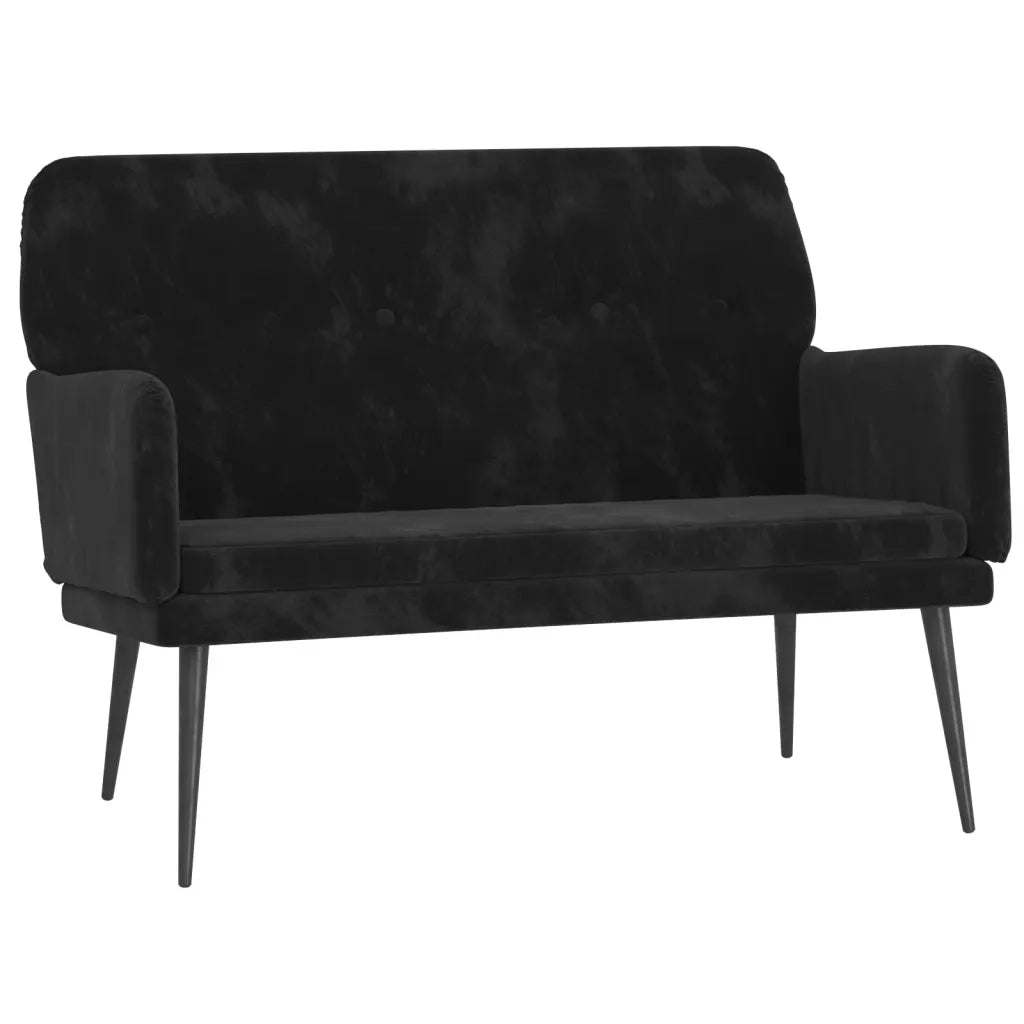 Panca Nera 108x79x79 cm in Velluto CFW3585685