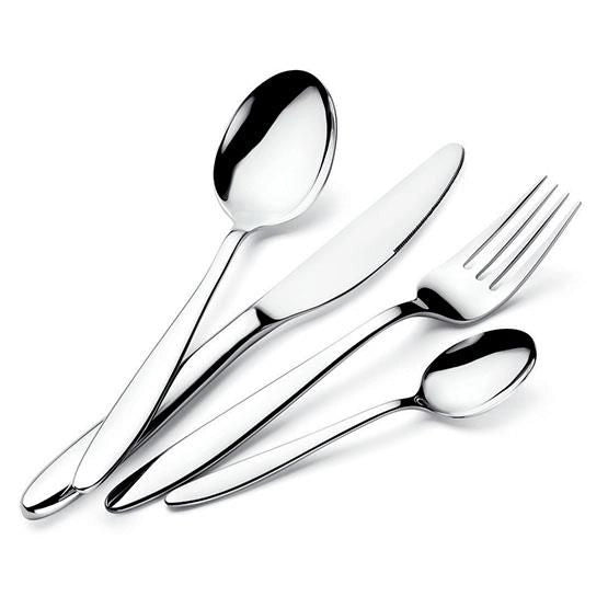 Lagostina 014454652724 Luisa Servizio Posate 24 pezzi 6 persone Acciaio Inox 18-10 lavabile in lavastoviglie colore Specchio