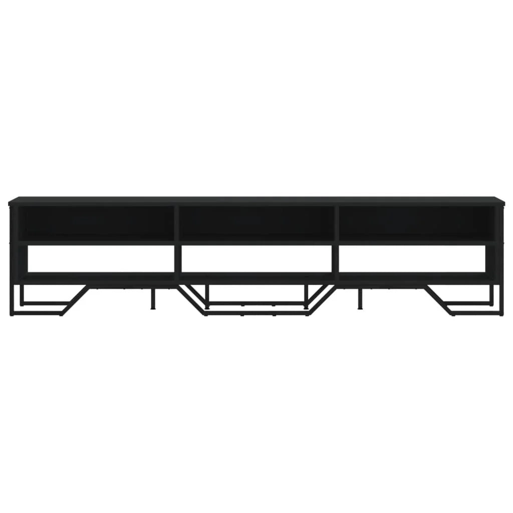 Mobile TV multimediale scaffale TV credenza mobile TV sala da pranzo soggiorno camera da letto 180 x 34 x 41 cm legno ingegnerizzato nero 02_0026097