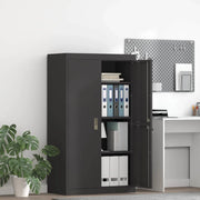 Armadio Nero 80 x 40 x 140 cm Acciaio