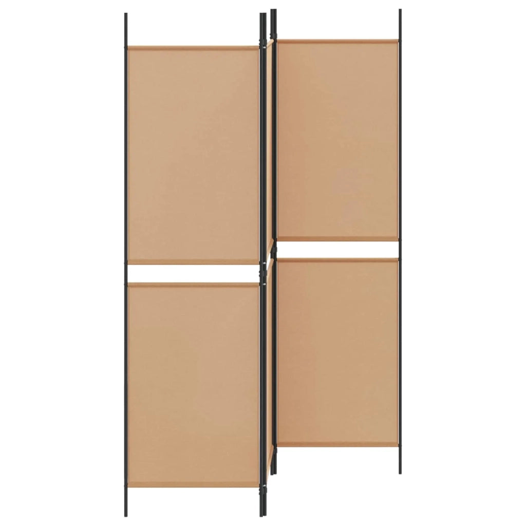 Divisorio Ambienti | Divider per stanze | Paravento a 3 pannelli Beige 150 x 180 cm Tessuto