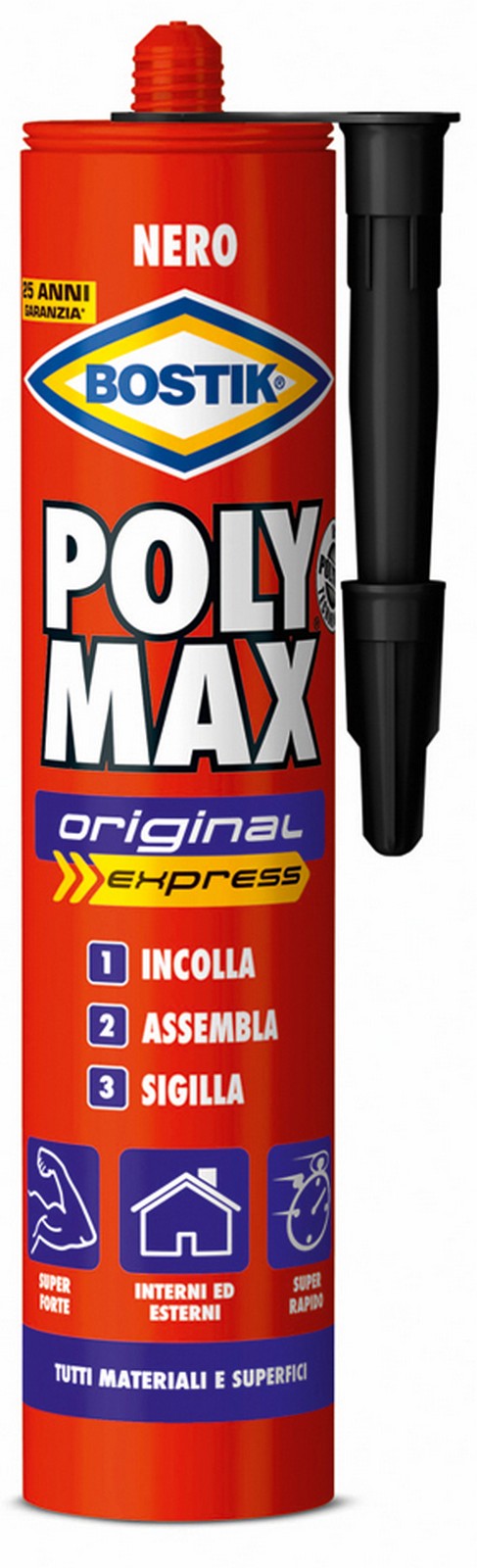bostik polymax nero cartuccia gr.425 cod:ferx.93783