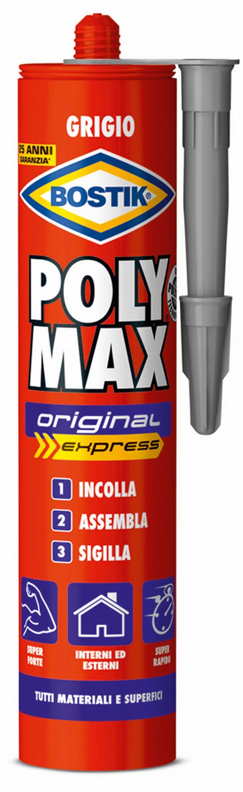 bostik polymax grigio cartuccia gr.425 cod:ferx.93784