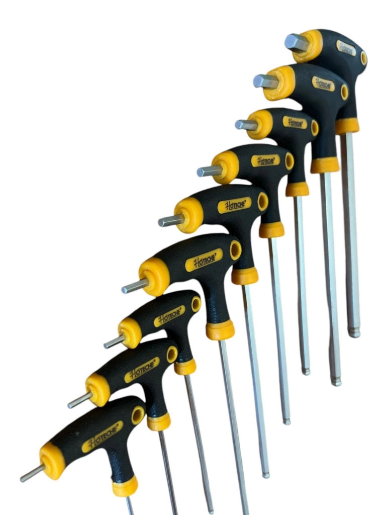 Set Chiavi A T Esagonali Lunghe Forate 9Pz Chiave A Brugola Impugnatura T 261608