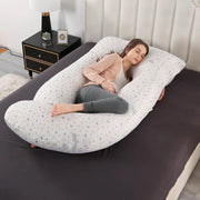Cuscino per la gravidanza morbido - supporto per il sonno per la schiena, la pancia, le anche, le gambe cuscino per la gravidanza a forma di J per donne incinte con copertura rimovibile (grigio)