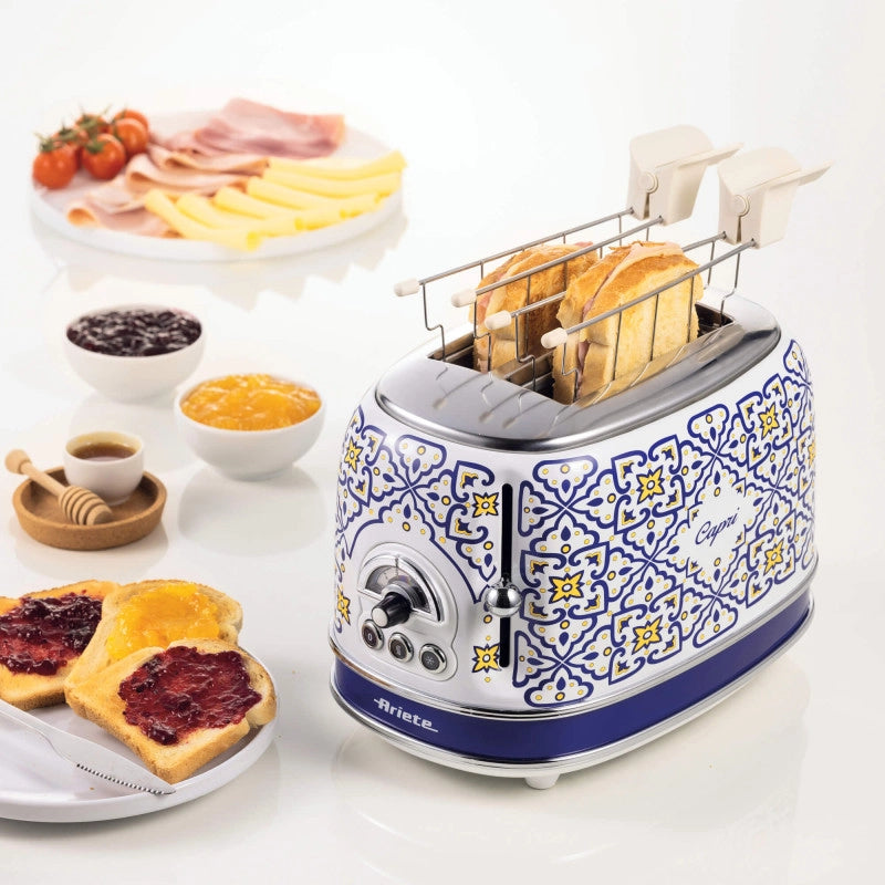 Tostapane 810W - 2 fette - 6 livelli di doratura - Espulsione automatica