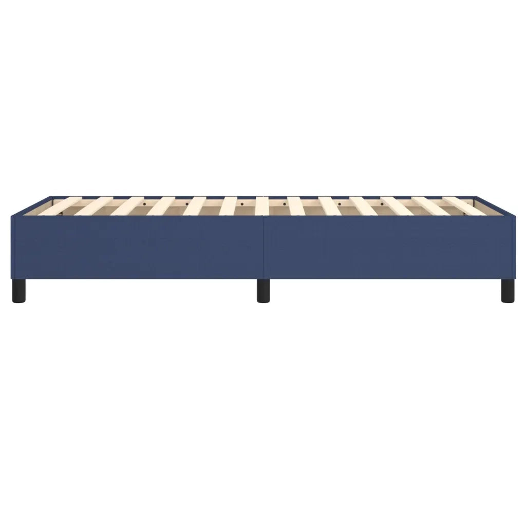Struttura Letto a Rete a Molle-Giroletto Blu 80x200 cm in Tessuto 282982