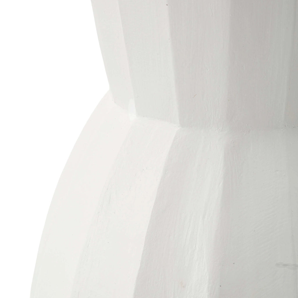 Darehamo, Vaso Lavorazione Scanalata, Bianco