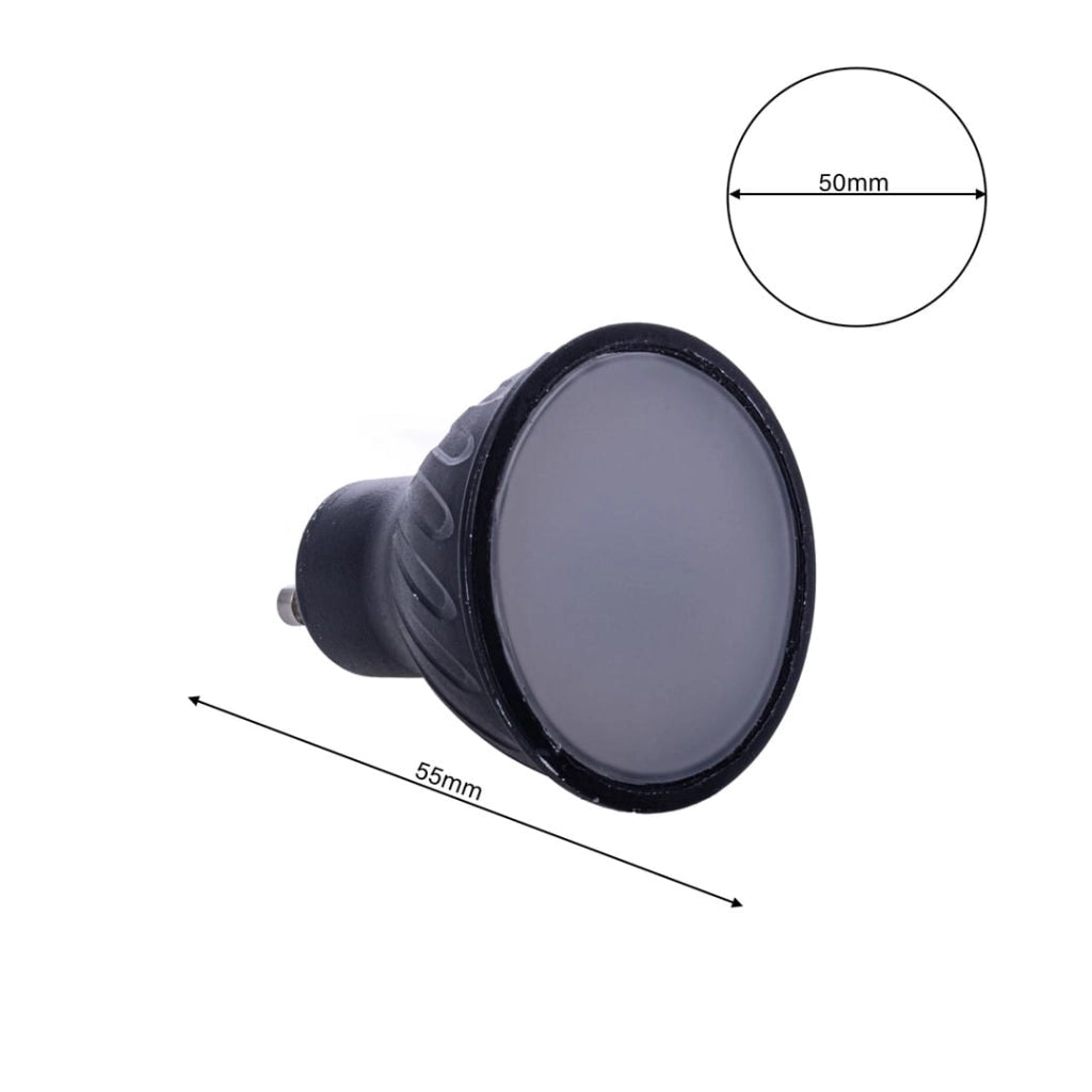 Lampadina LED GU10 6W 4000K nera Eko-Light EKZA268