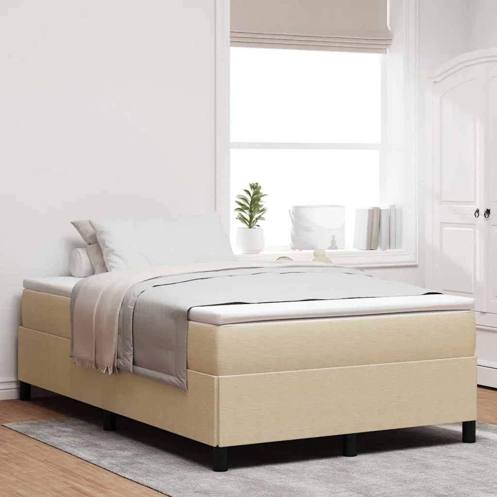 Letto a molle Grigio Verde 120 x 190 cm Tessuto in Cords 42006961