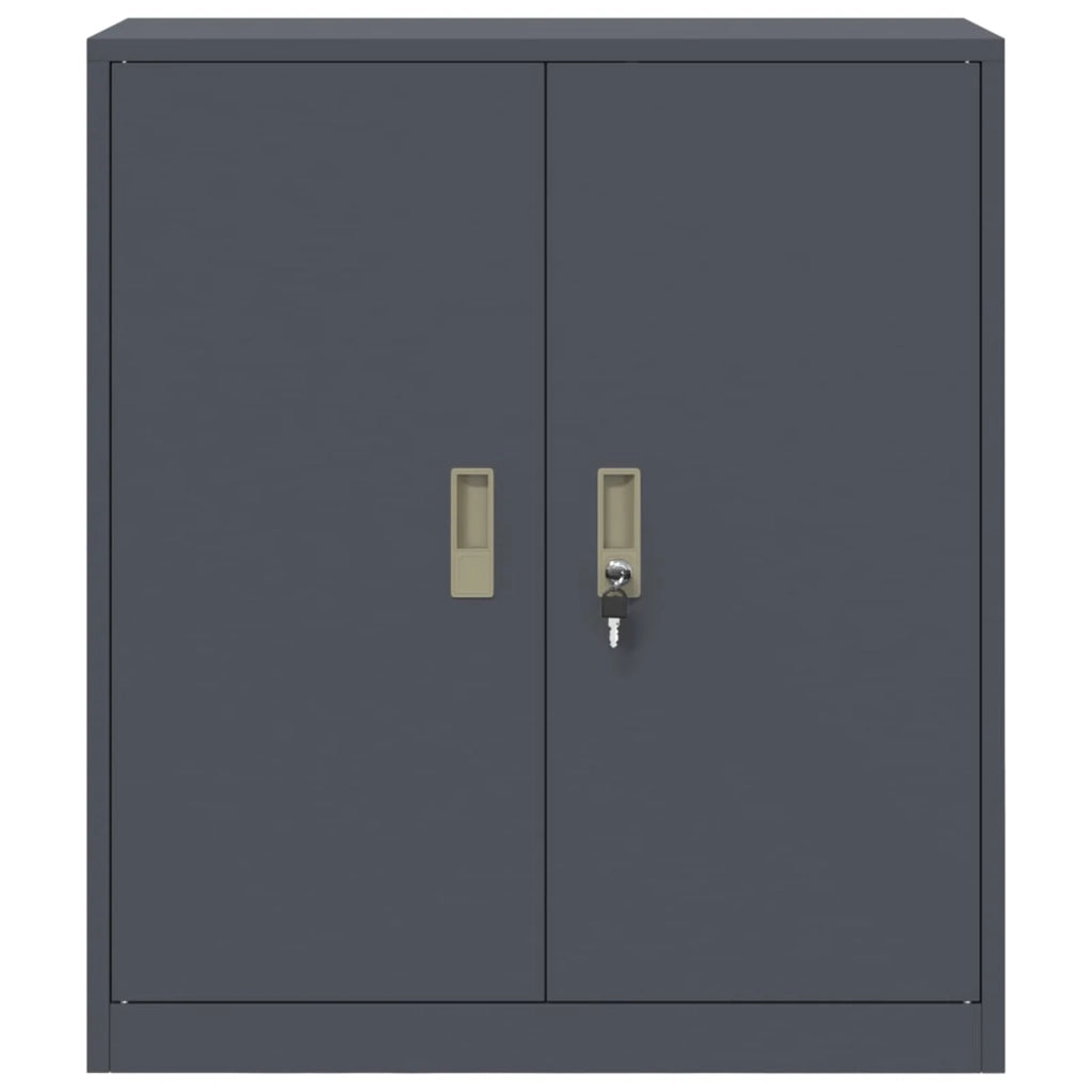 Armadio Antracite 80 x 40 x 90 cm Acciaio 891684
