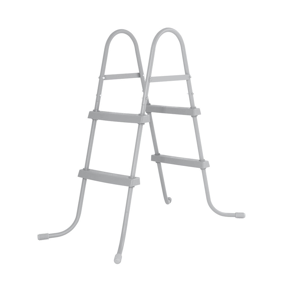 Trade Shop - Scala Da Piscina Fuori Terra 84cm Scaletta Sicurezza 2 Gradini Plastica Resistente 58430 -