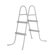 Trade Shop - Scala Da Piscina Fuori Terra 84cm Scaletta Sicurezza 2 Gradini Plastica Resistente 58430 -