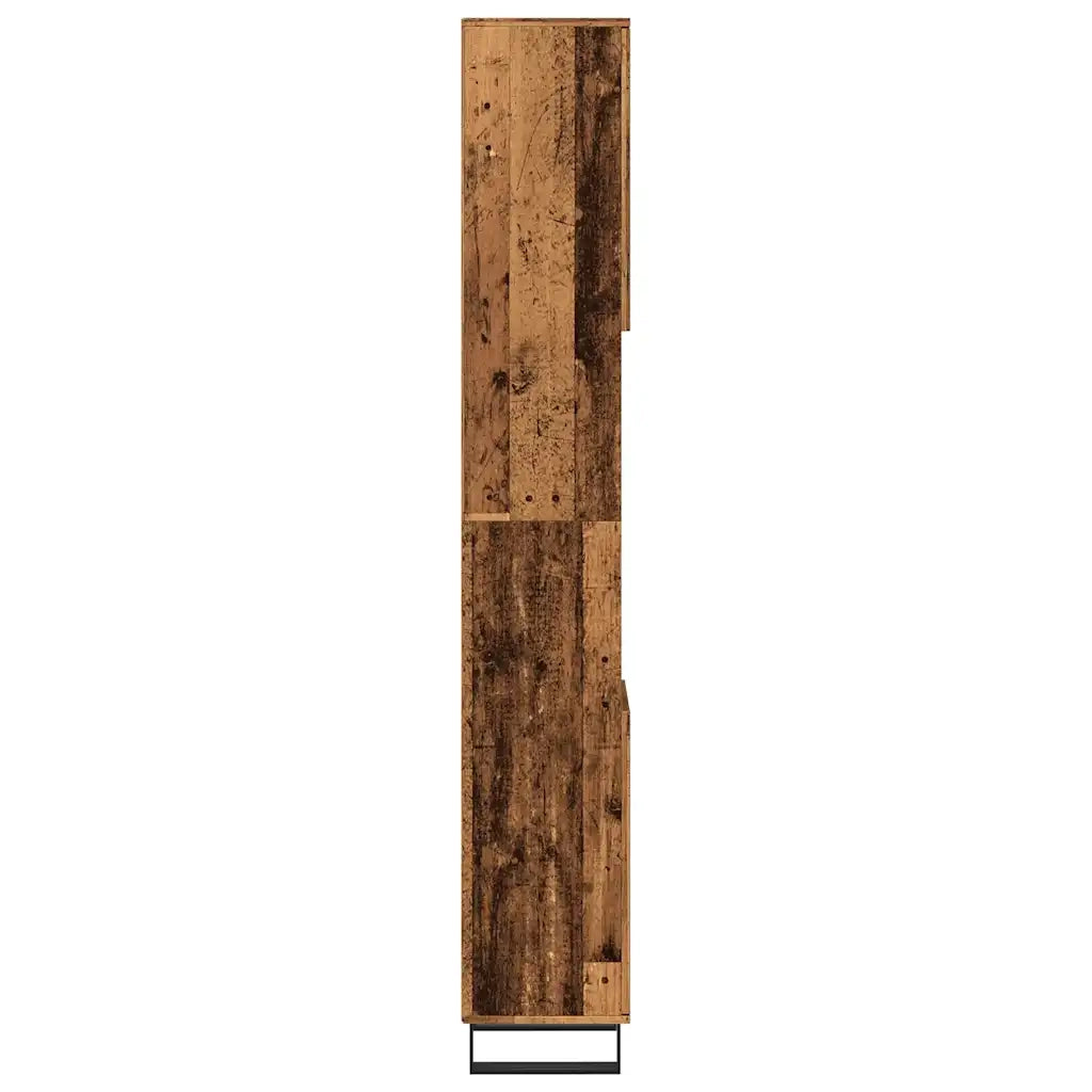Mobiletto da bagno classico contenitore 30 x 30 x 190 cm design elegante atmosfera accogliente finitura legno anticato 02_0051082