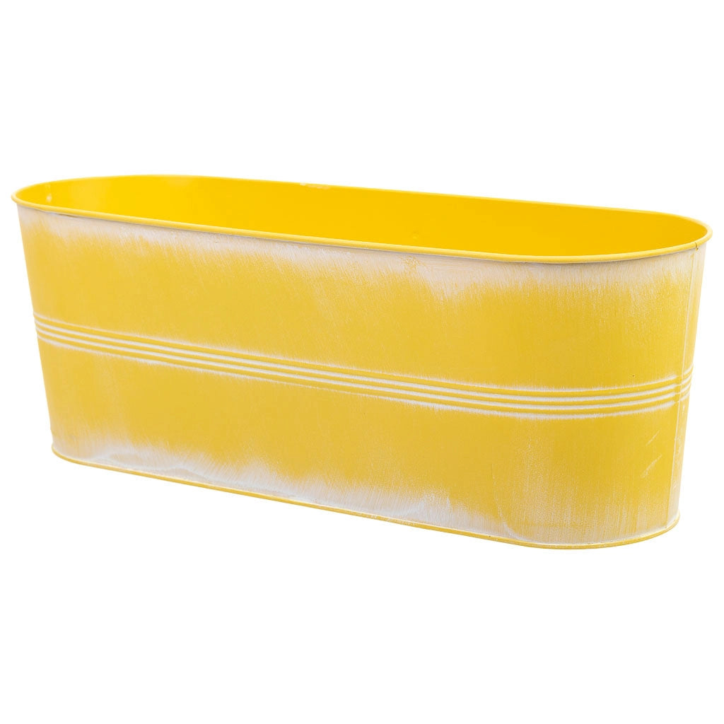 Bacinella in metallo giallo 41x14,5x14,2h cm B37,5x10,5
