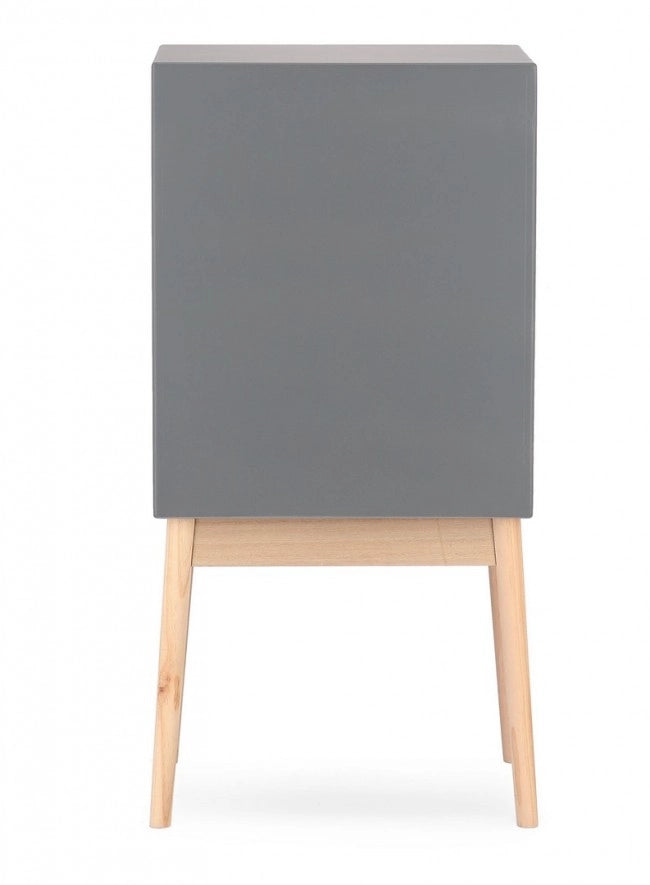Cassettiera 5 Cassetti Legno Grigio Moderna da Interno - EXCEPTIONAL