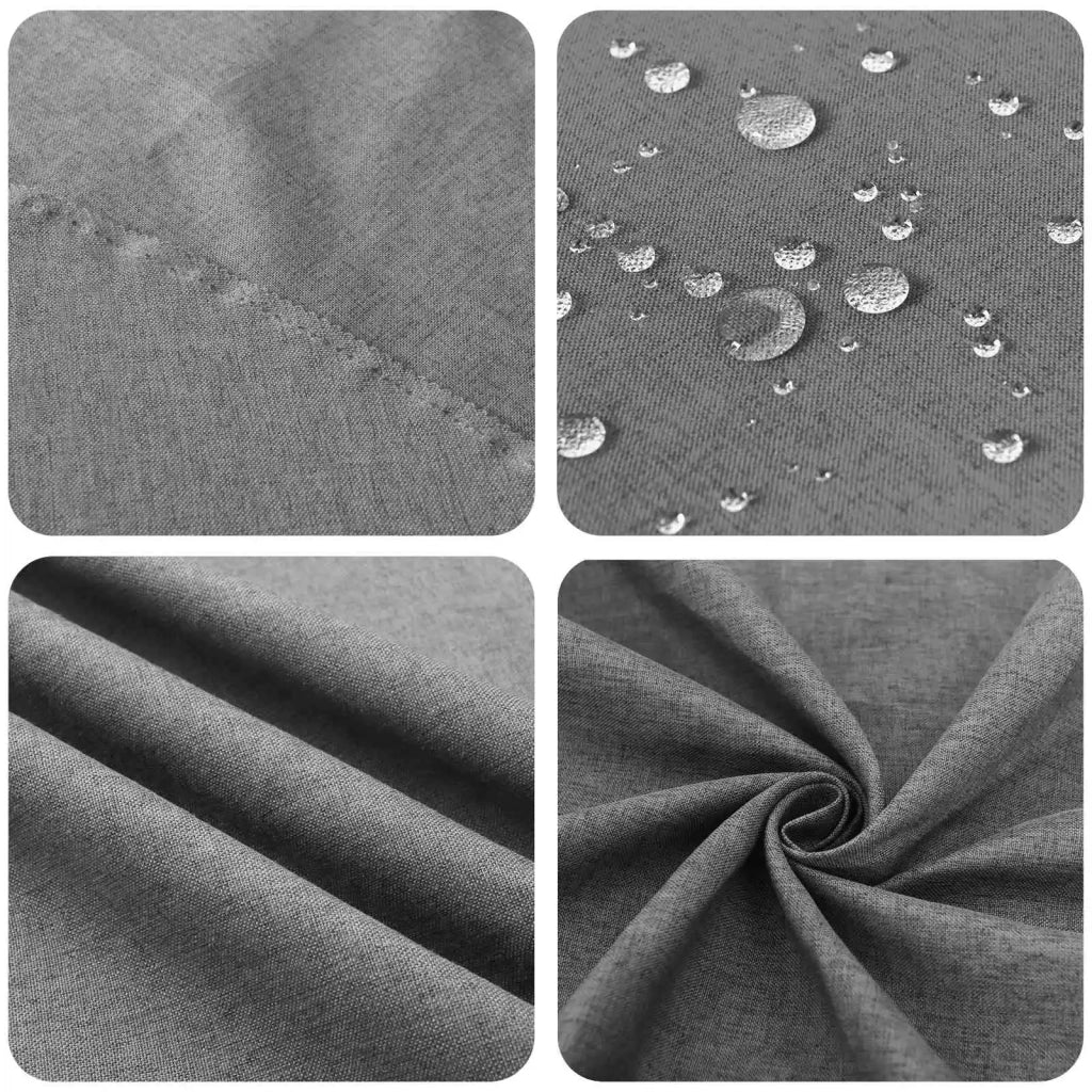Tovaglia da Tavolo Rettangolare Grigio Chiaro 140 x 220 cm 42039996