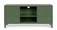Mobile TV con 2 Ante 40x120,5x58,5 cm Cambridge in Acciaio Verde