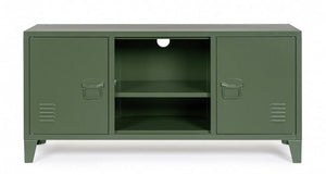 Mobile TV con 2 Ante 40x120,5x58,5 cm Cambridge in Acciaio Verde