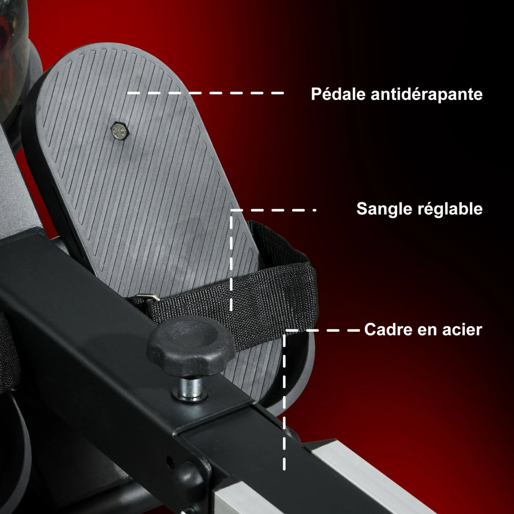 Vogatore per casa pieghevole ¨C zephmum ¨C 6 livelli resistenza LCD PC nero