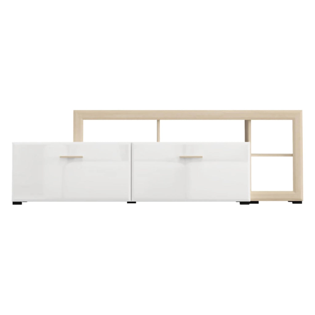 Casola, Mobile Porta tv 5 Ripiani, 189x42x61h cm Bianco Opaco