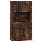 Credenza | Madia | Buffet da pranzo | Armadio da pranzo Rovere Fumo in Legno Multistrato