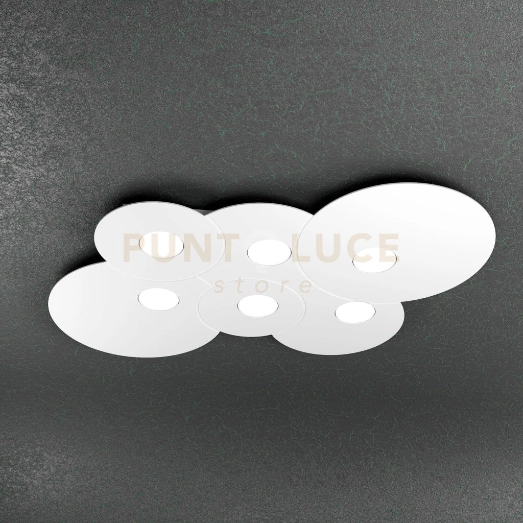 CLOUD PLAFONIERA 6 LUCI BIANCO 1128-PL6 R-BI