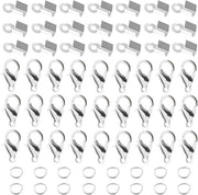 Set di Bracciali 500 Pezzi - Chiavi a Crocetta - Anelli a Spring - Chiavi a Clip - Creazione di Gioielli - Metallo, Argento