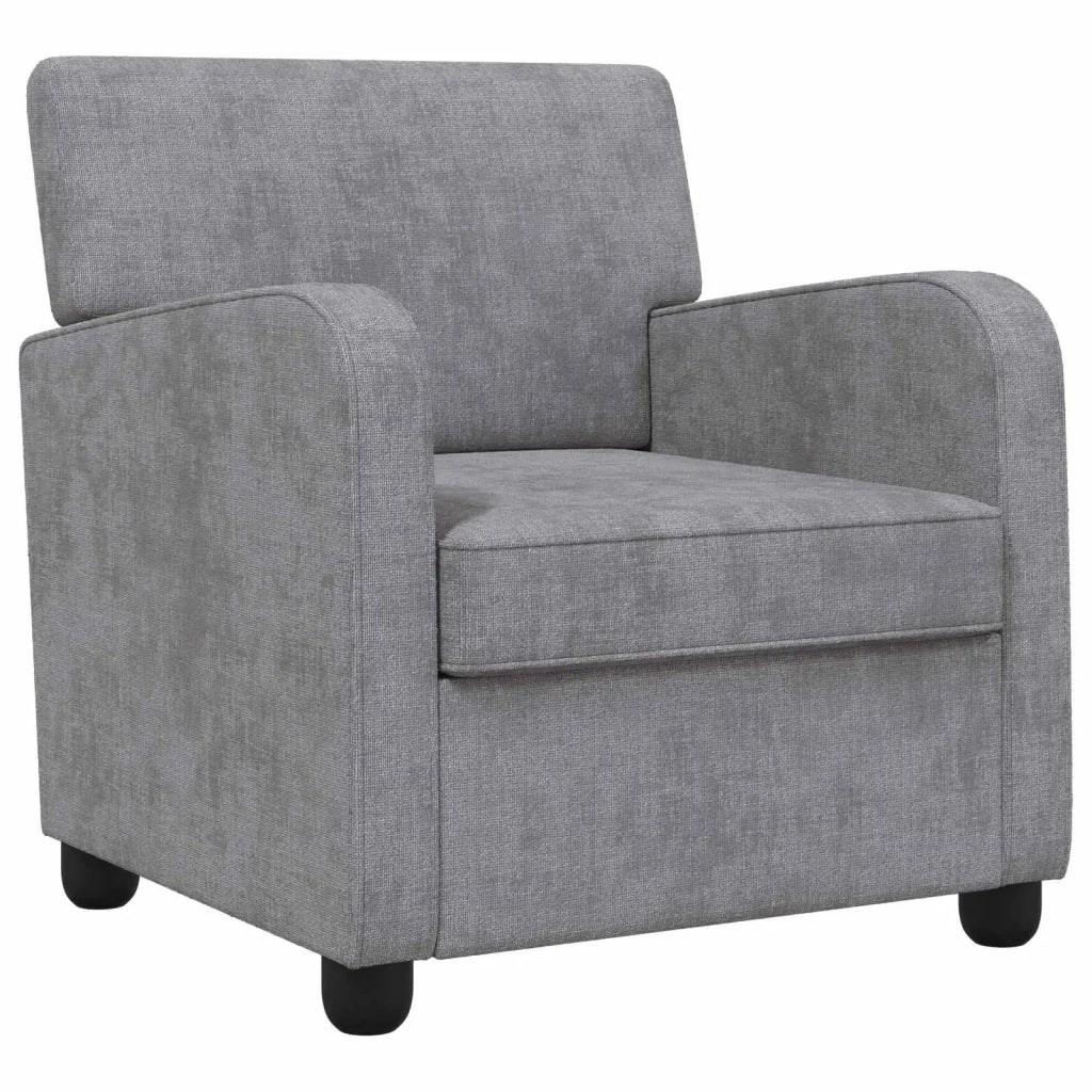 Poltrona Grigio Chiaro Chenille 42043443