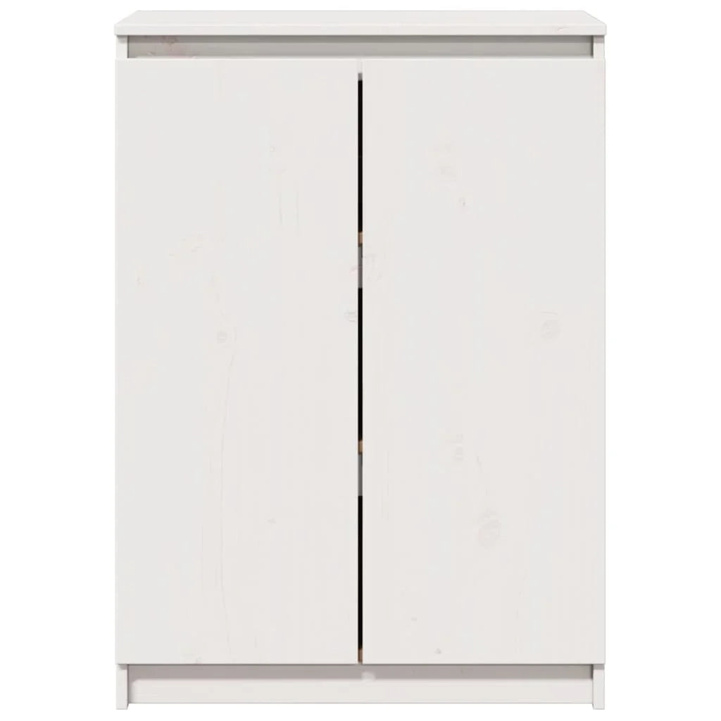Buffet credenza cassettiera armadio mobile contenitore organizer per cucina soggiorno salotto 60 x 36 x 84 cm legno massello di pino bianco 02_0030375
