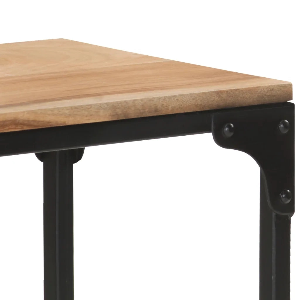 Tavolino da Salotto 90x30x40 cm in Legno Massello di Acacia 320260