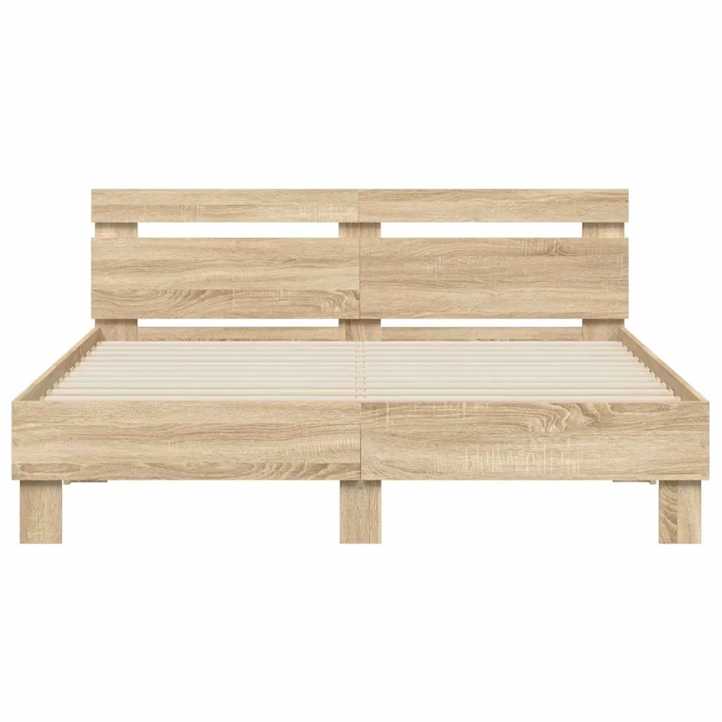 Struttura del letto-Giroletto Sonoma 152 x 203 cm Legno multistrato 990305