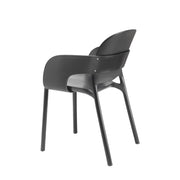 SET 4 POLTRONE HUG TECNOPOLIMERO DA POST CONSUMO INDUSTRIALE SCAB DESIGN - Antracite 81