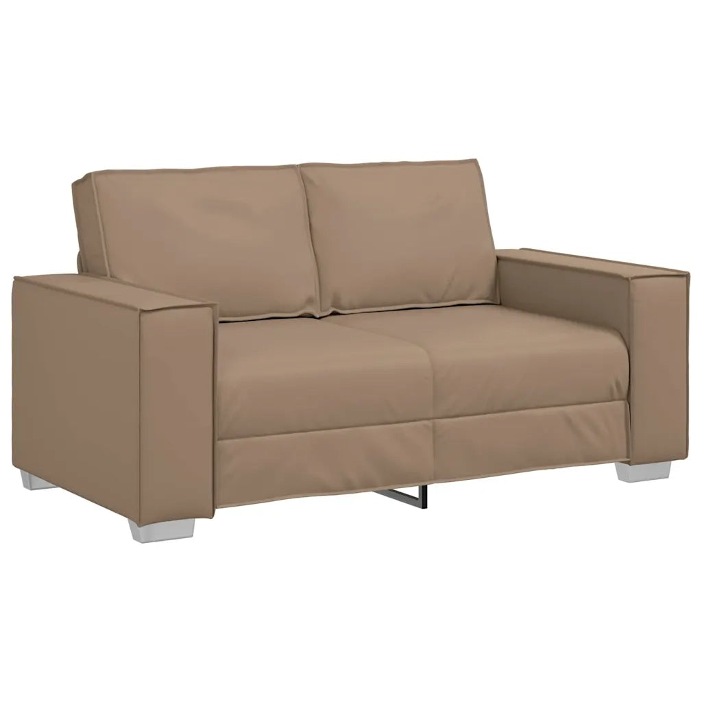 Divano a due posti Cappuccino 160 cm Pelle Sintetica 4105049