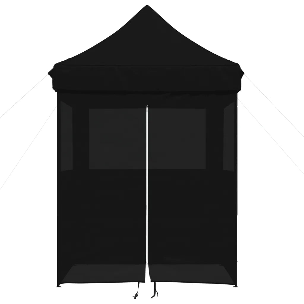Tendone per Feste Pieghevole Pop-Up con 4 Pareti Nero