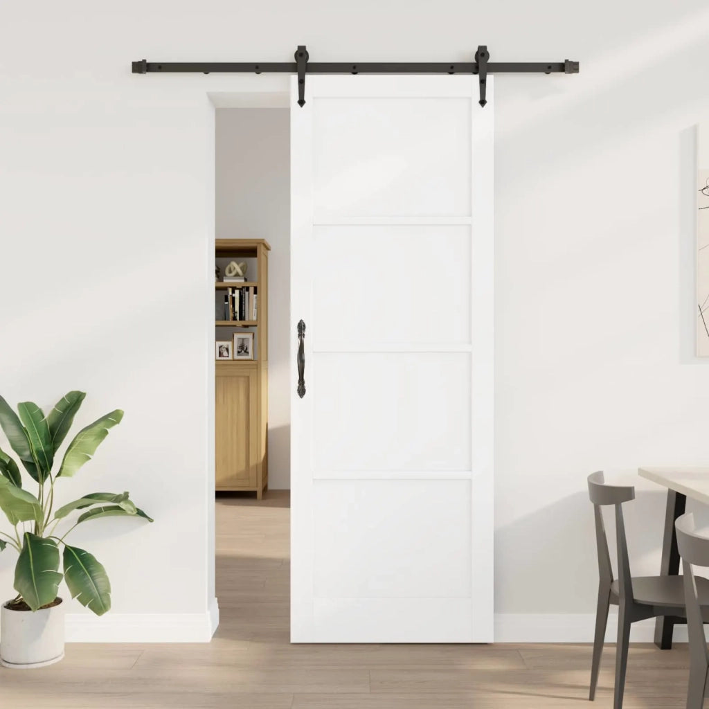 Porta scorrevole ORKDAL Bianco e Nero 83 x 232 cm