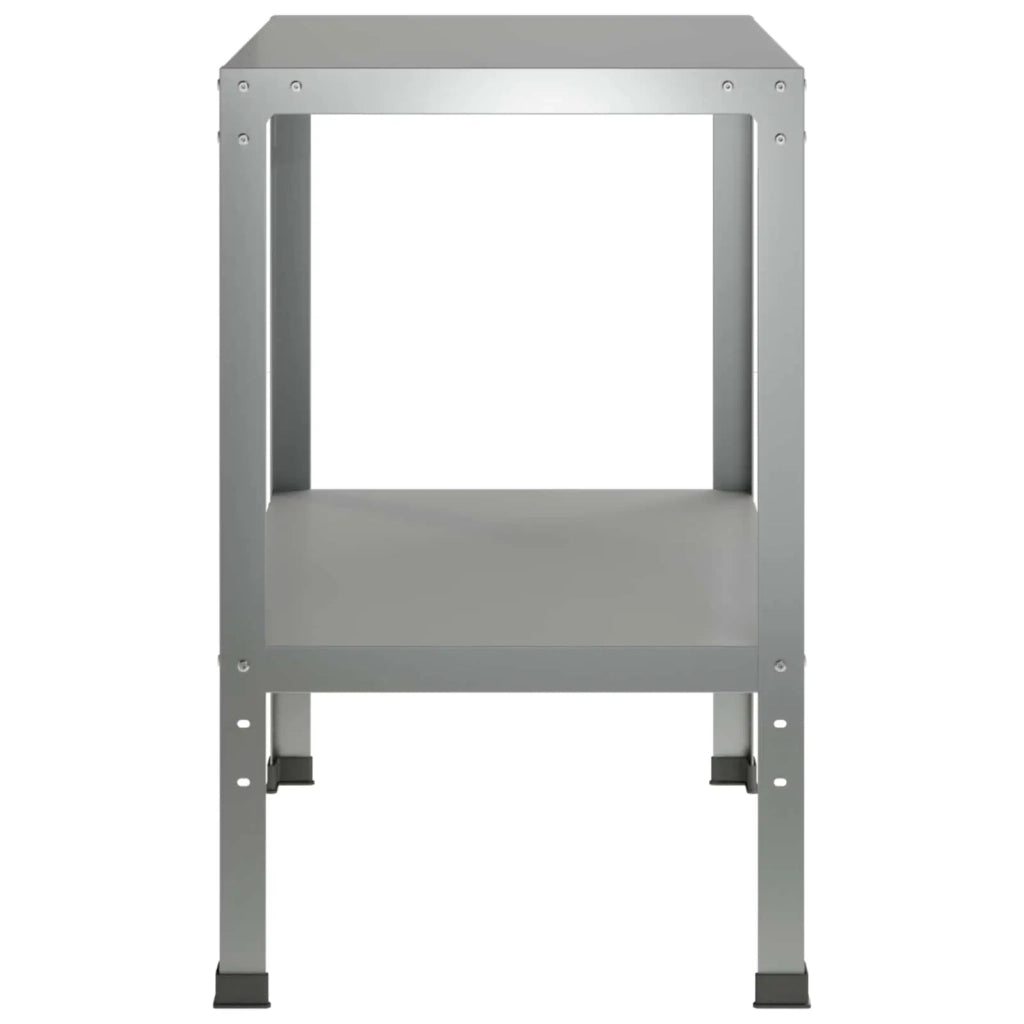 Tavolo da rinvaso 60 x 50 x 80 cm Acciaio zincato Argento 8014895
