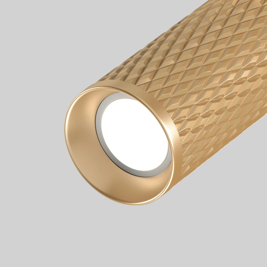 Maytoni lampada da soffitto moderna Focus Design 1 luce GU10 oro metallo