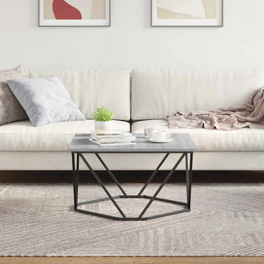 Tavolino da salotto Grigio Sonoma 80 x 80 x 45 cm 868276