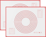 Mat di silicone per forno e da lavoro, 71 cm x 51 cm, antiscivolo per biscotti e pasta, utensile per la preparazione del pane lievitato, piastra da lavoro per la cucina