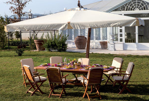 ombrellone decentrato dimensioni mt.3x3 palo 75 "aster" cod:ferx.93817